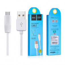 Кабель HOCO X1 White MicroUSB to USB 1m